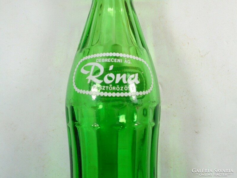 Retro old Rhone soda glass bottle - painted inscription - 0.2 Liter