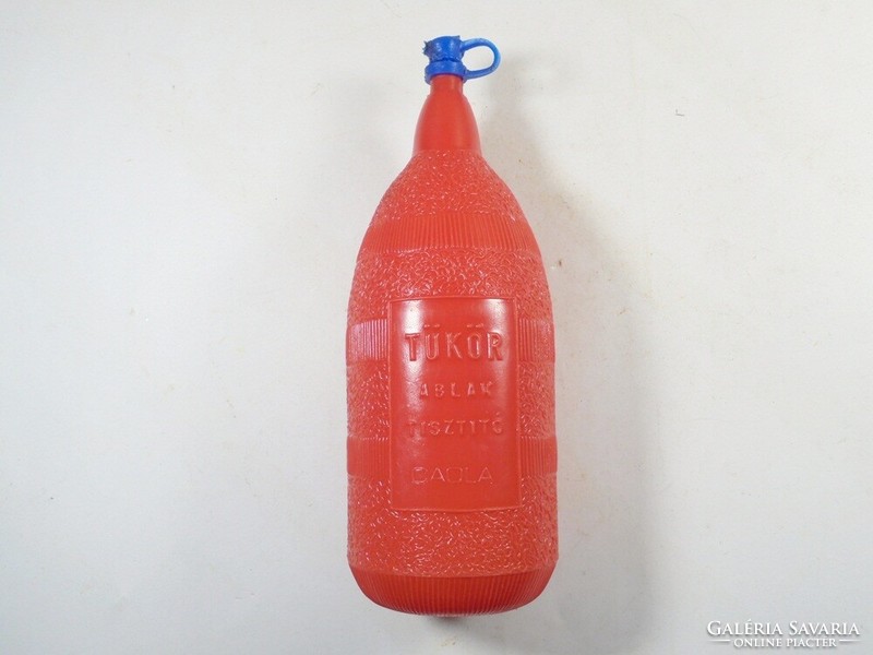 Retro old mirror window cleaning plastic bottle - from the 1970s - manufacturer caola