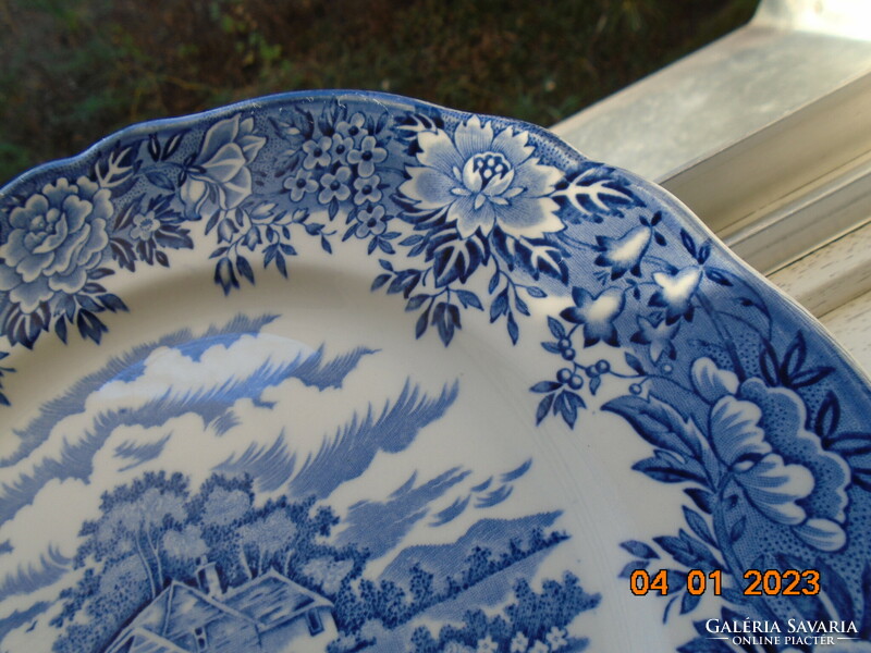 "Az angol vidék" mintával tányér Salem China Staffordshire