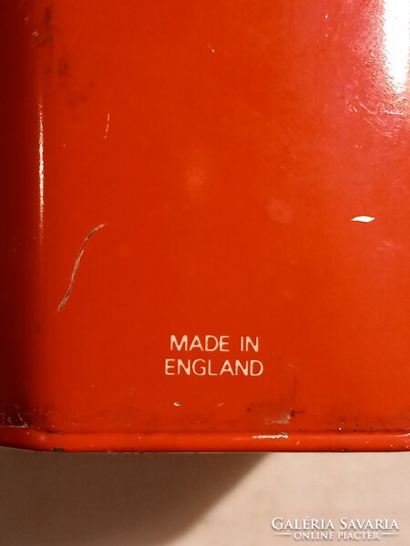 2db régebbi angol fém teás dobozka