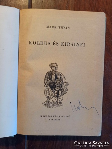 Mark Twain. Koldus és királyfi. Bukarest [1955], 224 oldal