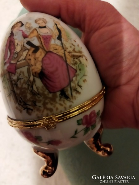 Faberge jellegű porcelán tojás 13 cm