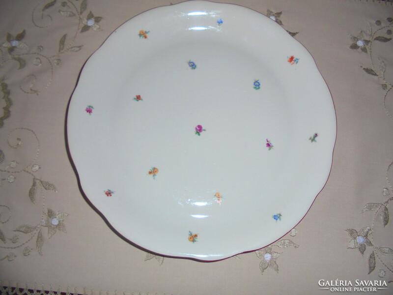 Zsolnay, serving plate with small flower cakes