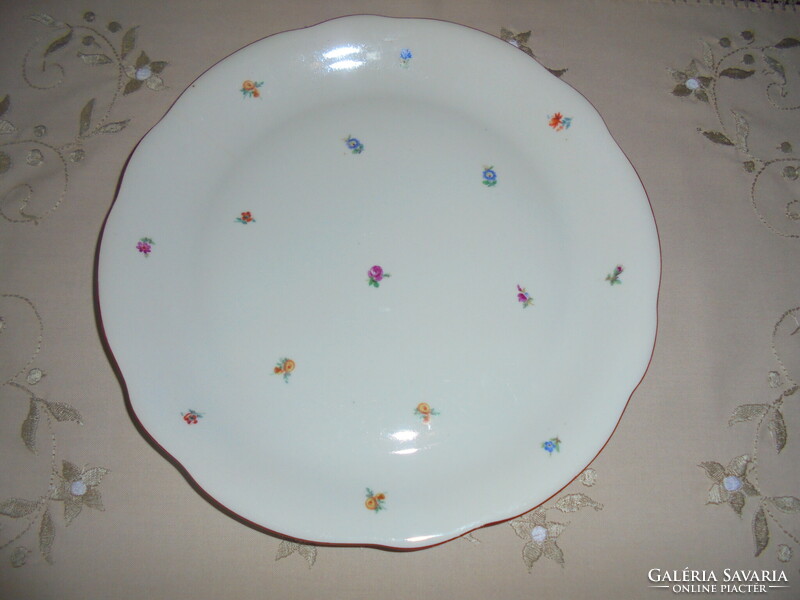 Zsolnay, serving plate with small flower cakes