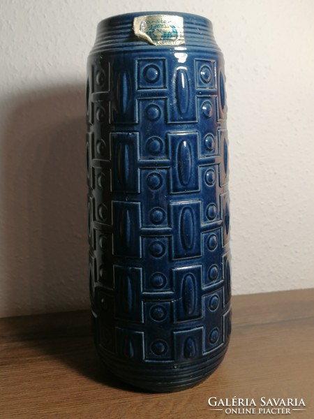 Original carstens tonieshof series west germany vase indigo blue