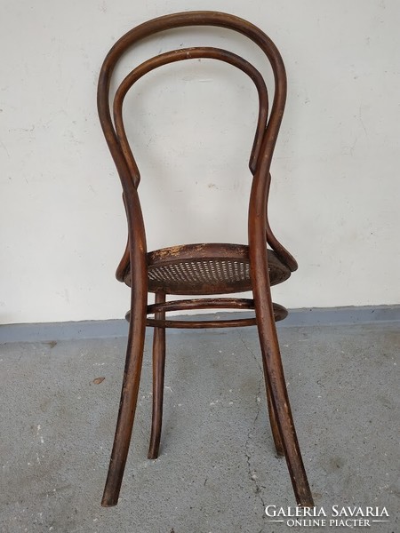 Antique thonet kohn marked coffee house chair for braided renovation 658