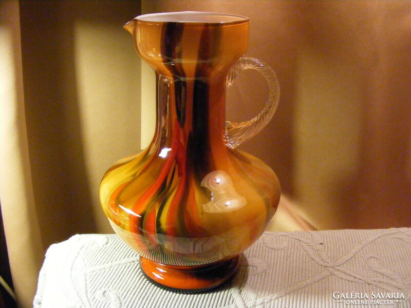 Olasz üveg kancsó-váza