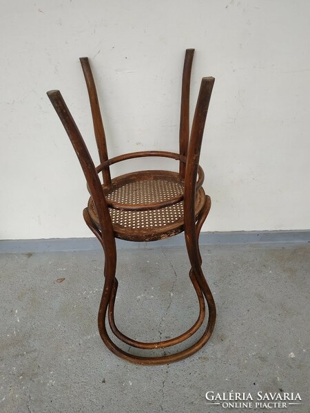 Antique thonet kohn marked coffee house chair for braided renovation 658