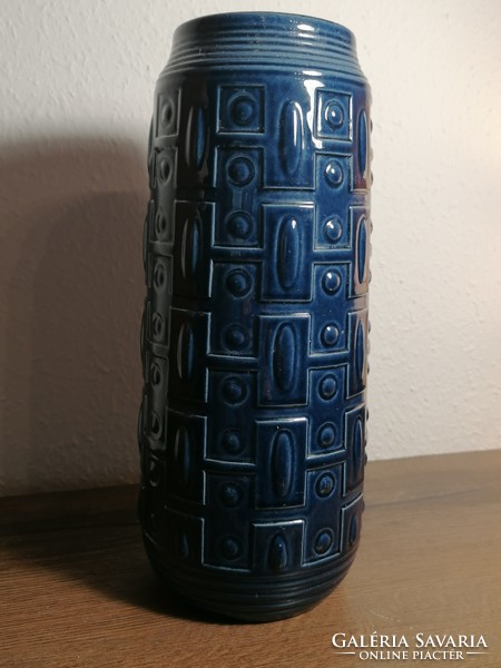 Original carstens tonieshof series west germany vase indigo blue