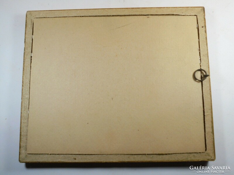 Old decorative gilded wooden picture frame - dimensions: 27 cm x 22.5 cm