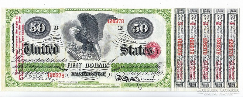 USA 50 dollár 1865 REPLIKA