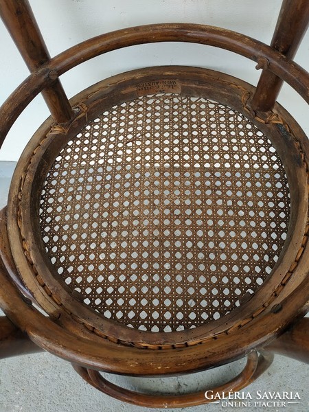 Antik Thonet Kohn jelzett kávéházi szék fonatozott felújításra 658