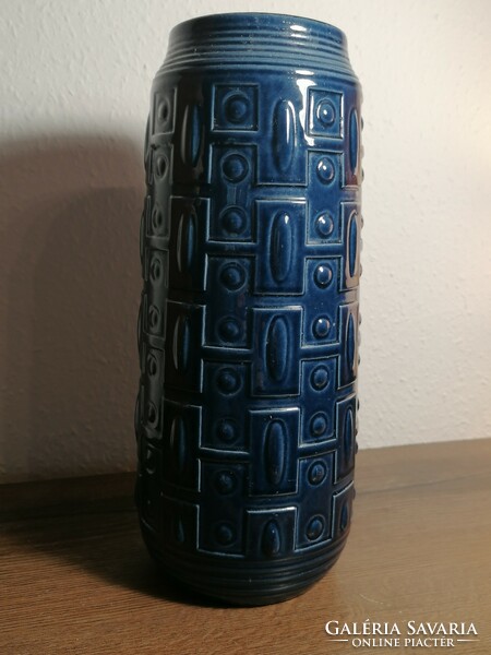 Original carstens tonieshof series west germany vase indigo blue