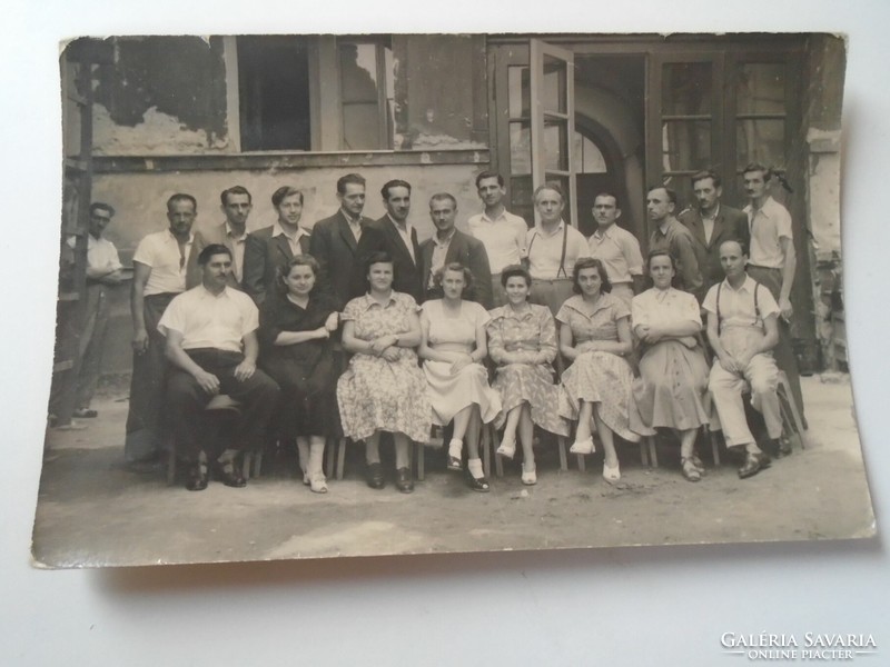 D192942  Régi fotó  -csoportkép - Schlosser, Tollmár, Kisberényi, Csillag, Tichy, Emperger  1940-50