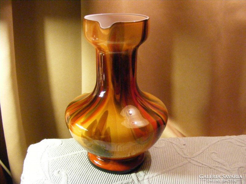 Italian glass pitcher-vase