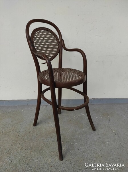 Antik Thonet bútor gyerek etető szék gyermek ülőke felújításra 653