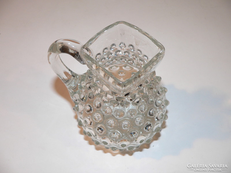 Glass jug with cam, cheap for sale from the first half of xx.Szd