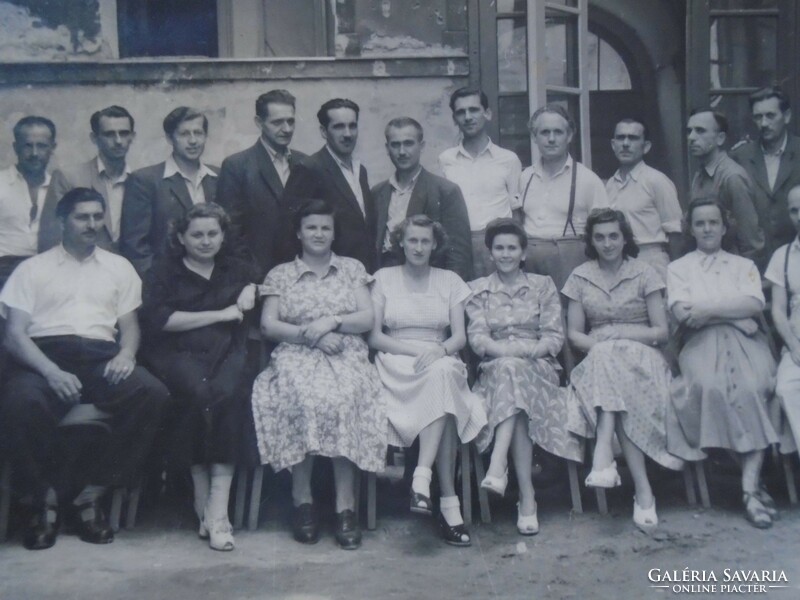 D192942 old photo - group photo - Schlosser, Tollmár, Kisberényi, Czillag, Tichy, Emperger 1940-50