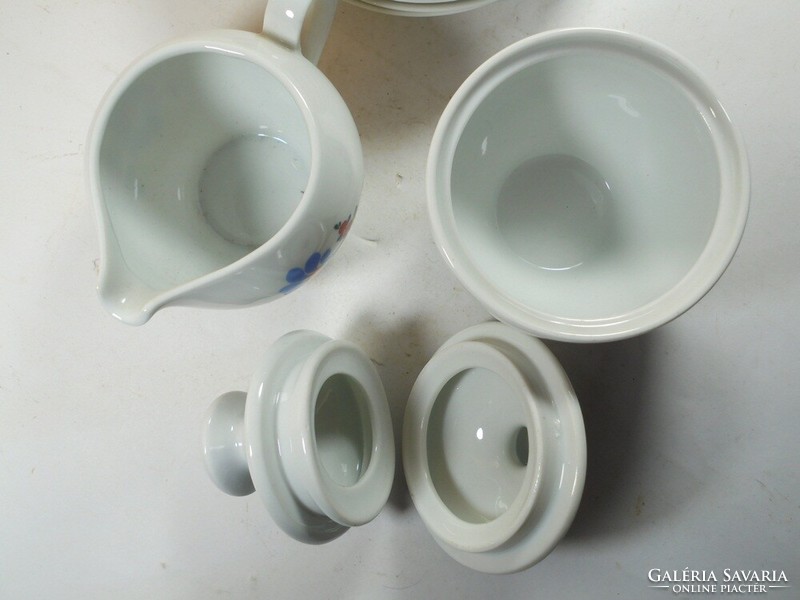 Retro jelzett CP Colditz GDR porcelán teáskészlet kávéskészlet- 6 db kistányér tejkiöntő cukortartó