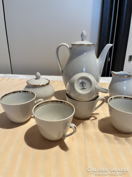 Cp colditz gdr porcelain 6 pcs. Coffee set in incomplete condition