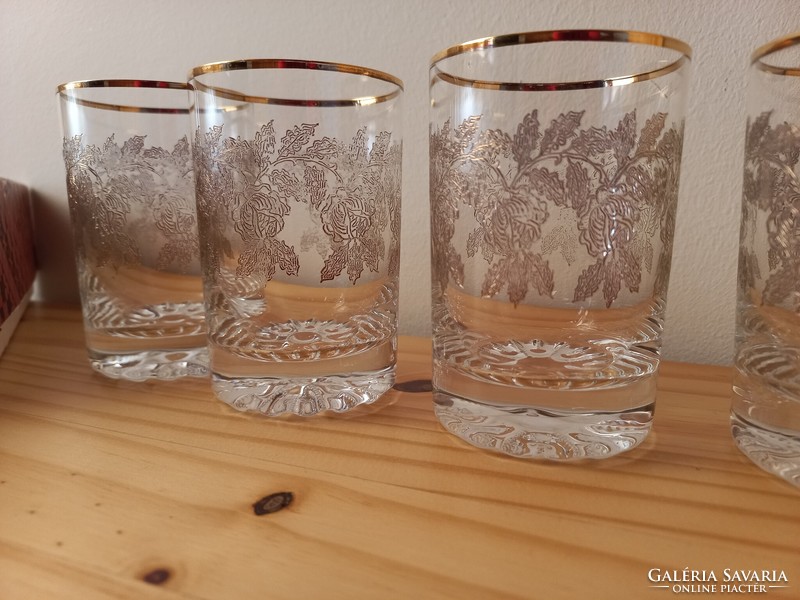 Beautiful Czech crystal glass set bohemia moravske sklarny karolinka