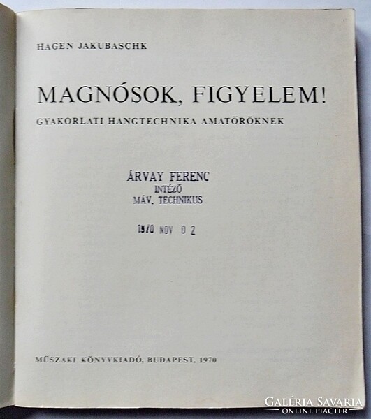 Hagen Jakubaschk: Magnósok, figyelem!