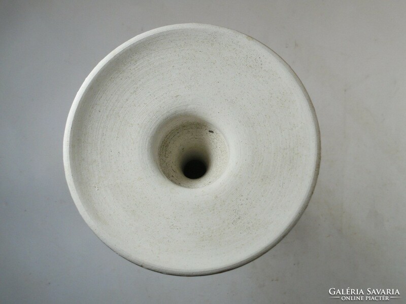 Retro old - fiber small small vase gypsum ceramic alloy - convex painted rose decoration