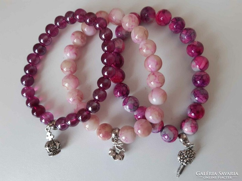 Glass bead bracelet sets