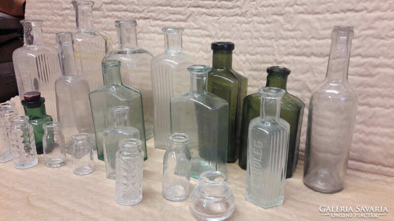 Antique, old bottles, medicine, drink 21 apothecary