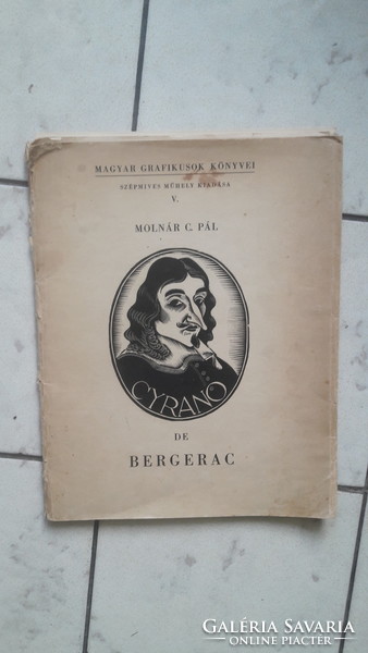 MOLNÁR C. PÁL: Cyrano de Bergerac 30 db fametszet (francia irodalom, könyvillusztráció grafika)