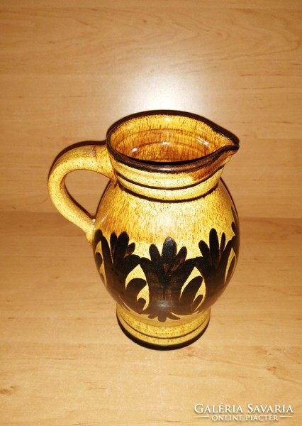 Glazed ceramic jug 20 cm high (21/d)