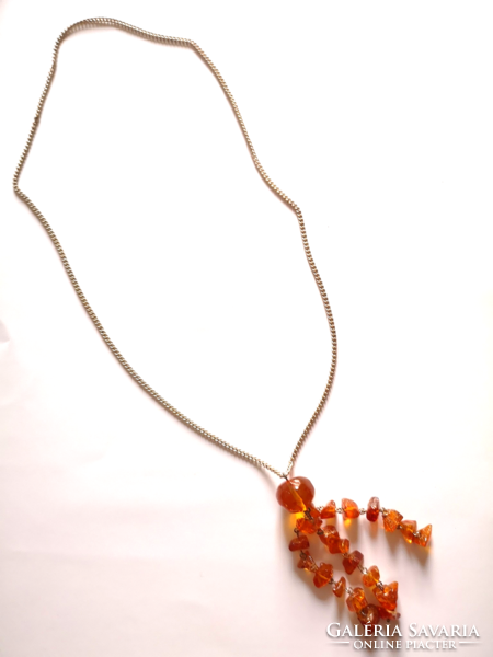 Old antique amber necklace