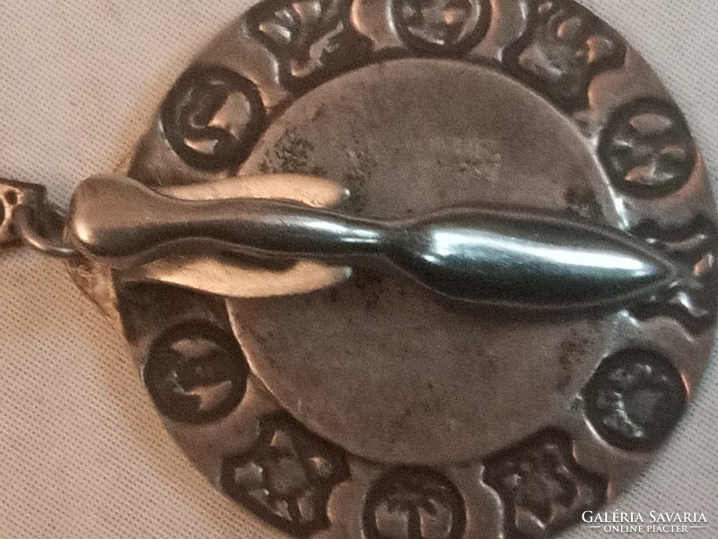 Antique silver clip for prayer shawl (tales)