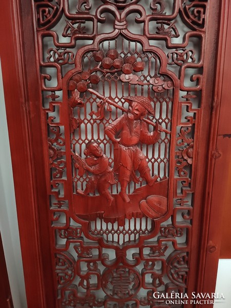 A pair of openwork carved Chinese screens!