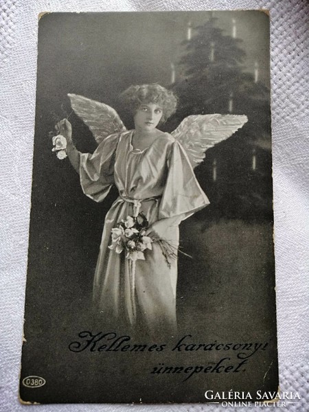 Antique postcard 1915 Christmas greeting card