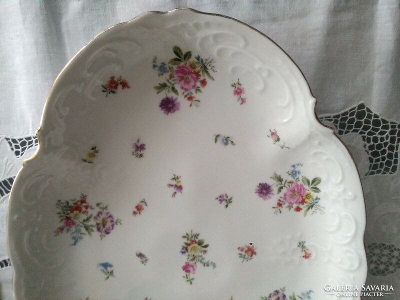 Emil Fischer's peaceful art nouveau range, with relief pattern and colorful flowers on the edge!