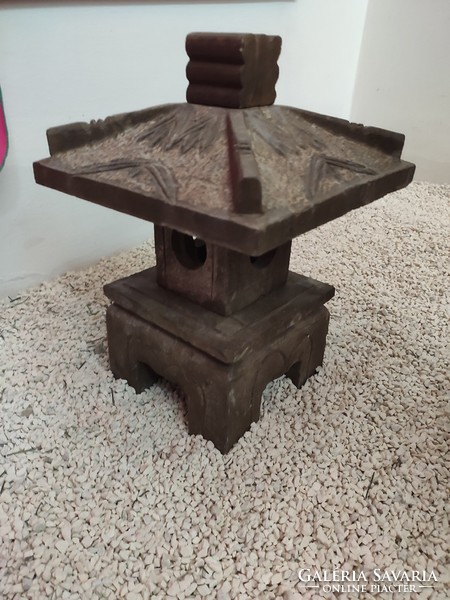 Traditional, oriental, real stone lamp.