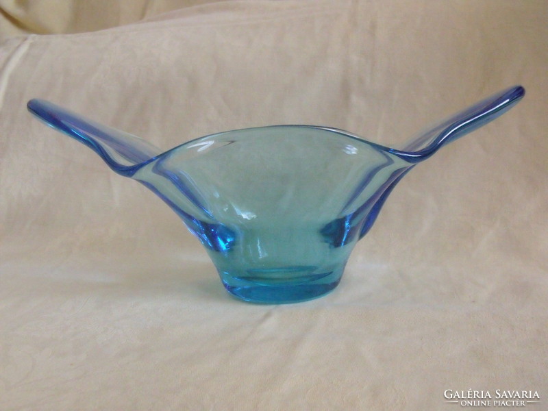 Thick-walled Czech bohemia glass bowl glass bowl table centerpiece