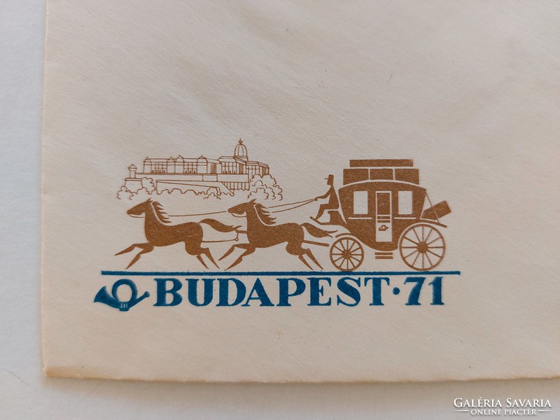 Régi bélyeg boríték Magyar Posta Budapest 1971