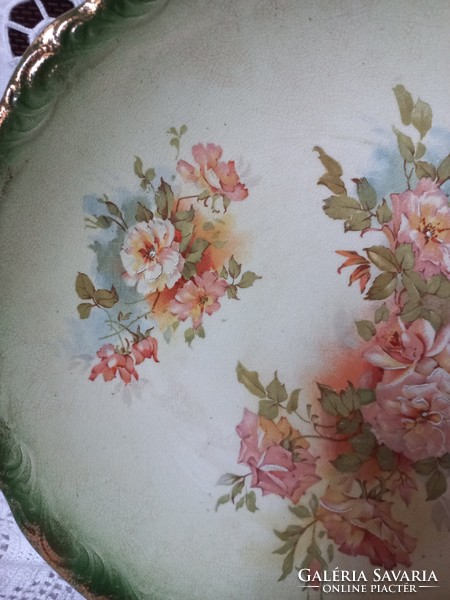 English faience plate, hand painted