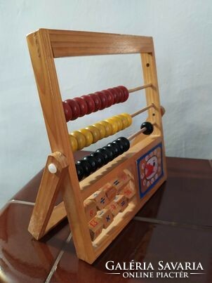 Old abacus calculator instructor