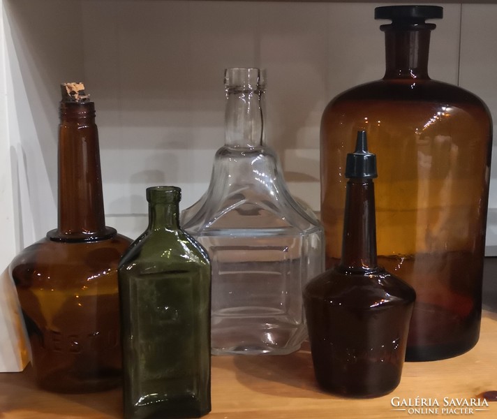 Very old bottles, 5 in one