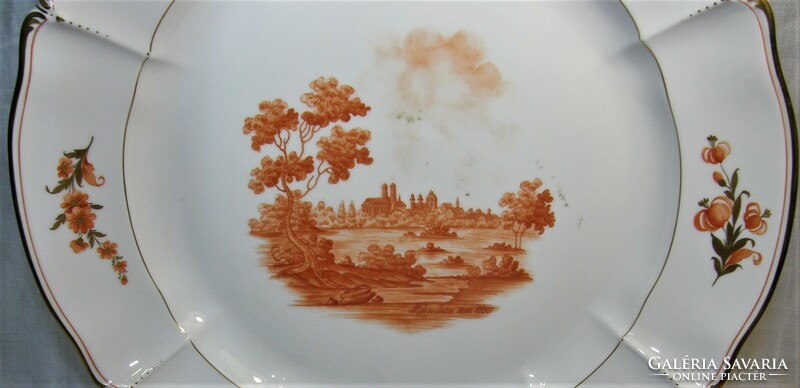 Nymphenburg porcelán falitál - Falidísz - 33,5 cm