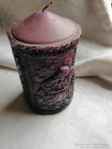 Spectacular purple block candle
