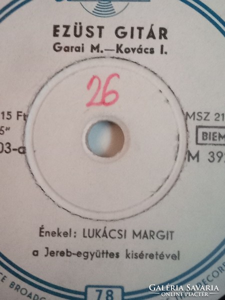 Margit Lukácsi silver guitar/ Gábor Putnoky without words qualiton sound record 1957
