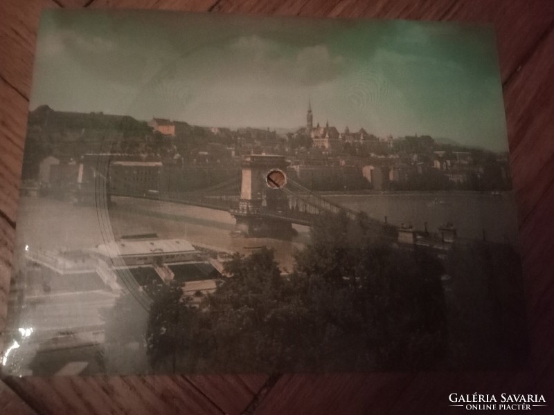 Colorvox 45 Budapest postcard sound disc - blue Danube waltz