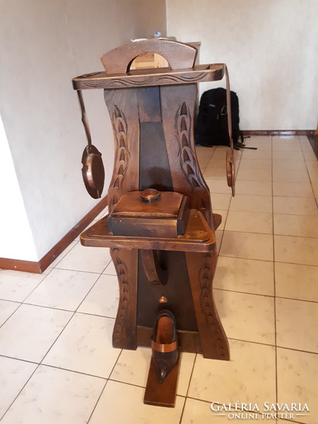 Card table and smoking stand, sold together