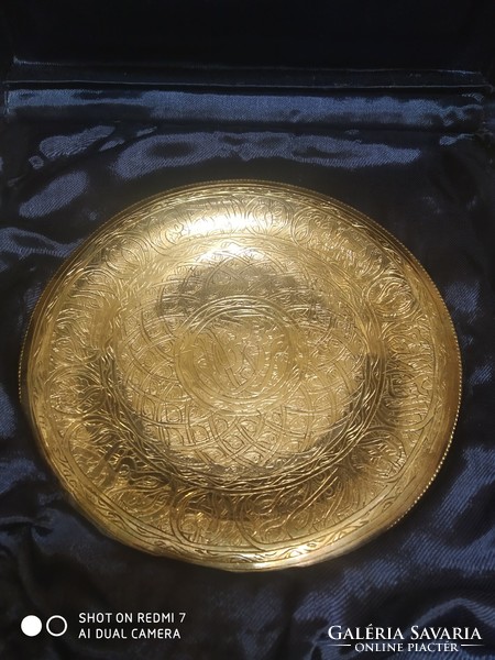 Silver (900) Egyptian souvenir tray (cairo) in a box /128gr./