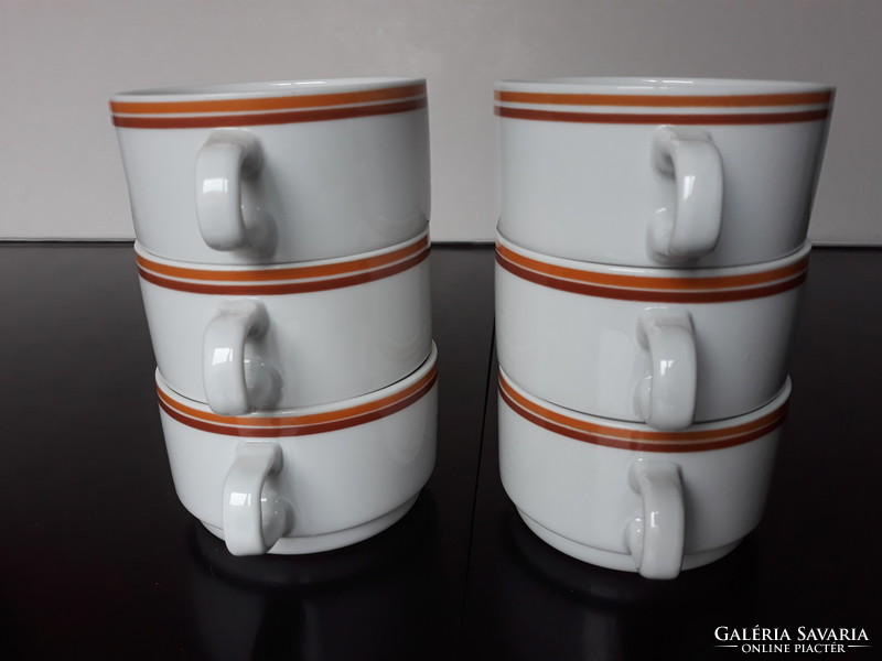 6 db Alföldi porcelán csésze
