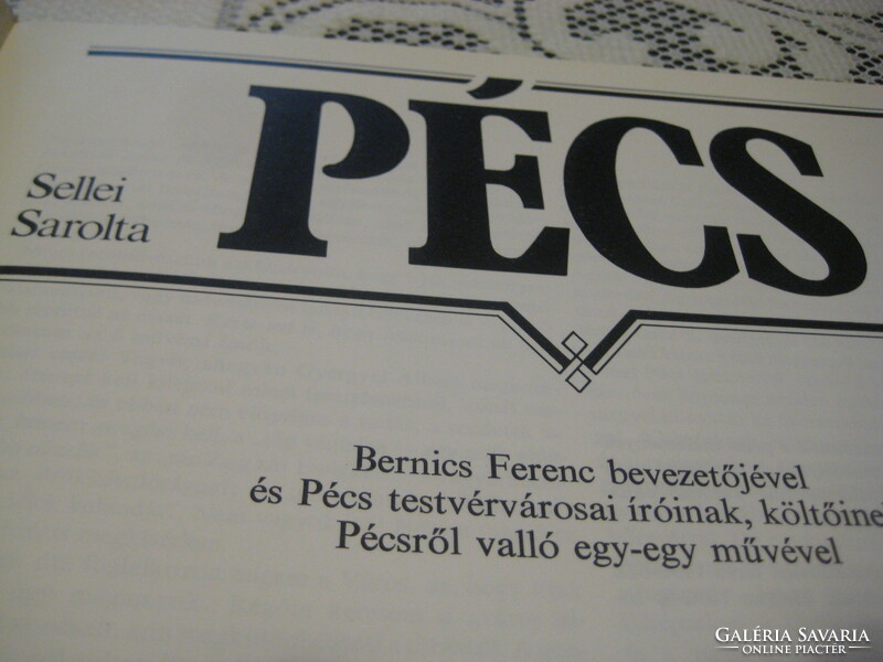 The presentation of Pécs was written by sellei s. - Panyik j on page 115
